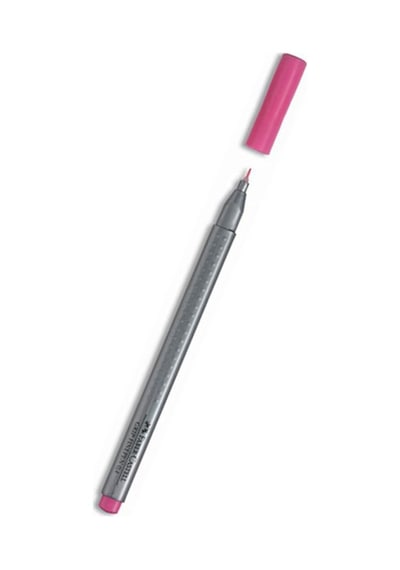 Faber Castell Grıp Finepen 0.4 Pembe Kalem