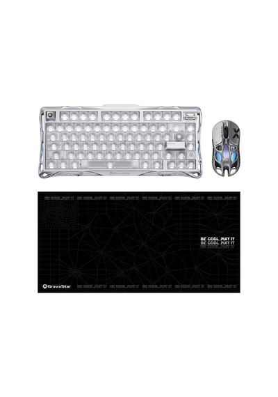 Gravastar Mercury V75 Kablolu Rgb Işıklı Manyetik İngilizce Q Gaming Klavye, X Pro Kablosuz Optik Mo