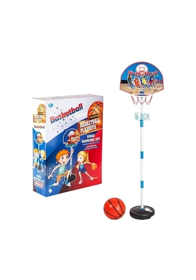 Ayaklı Oyuncak Basketbol Seti Çocuk Basketbol Potası Boy Ayarlanabilir 3 Farklı Boy Seçeneği
