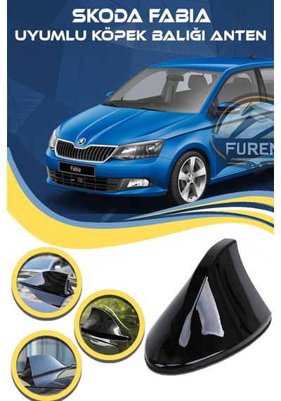 Skoda Fabia Uyumlu Oto Balık Sırtı Anten Elektrikli Köpekbalığı Balina Tavan Anteni