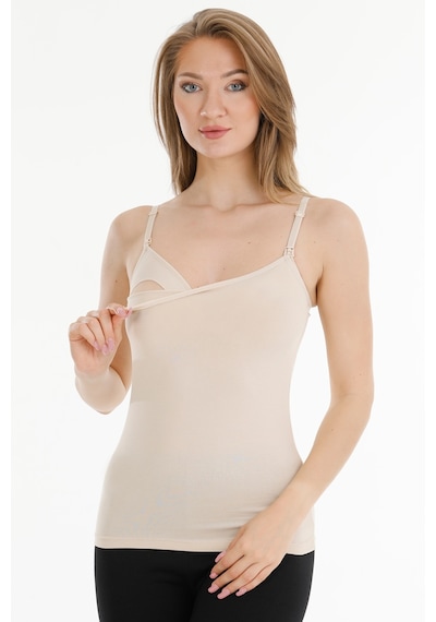 Parlingerie 3lü Hamile Emzirme Atleti Siyah - Beyaz - Ten
