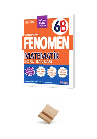 Fenomen 6. Sınıf Maarif 6b Matematik Soru Bankası + Telefon Standı