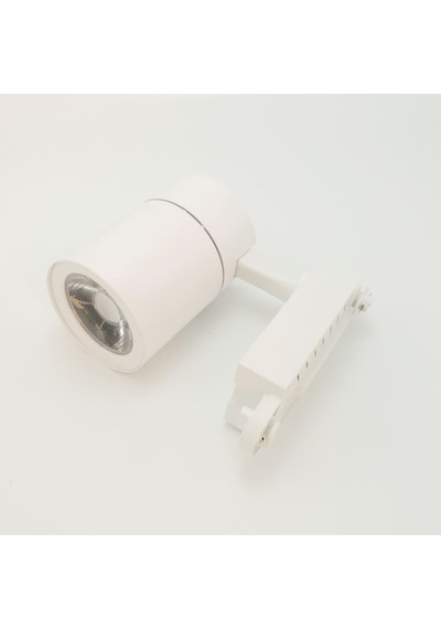 Silindir Beyaz Raylı Tasarruflu Led Spot Armatür Lamba 20 Watt