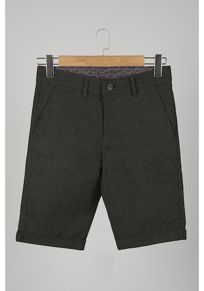 Terapi Men Erkek Haki Slim Fit Keten Şort Haki