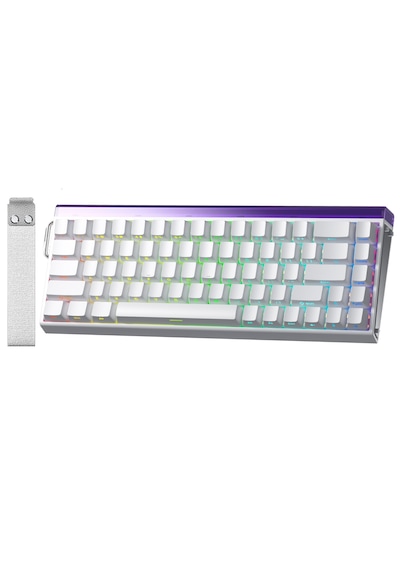 Aula Hero 68 He Manyetik Klavye Rapid Trigger Black King Switch 8000hz Rgb Tkl Hot Swap Oyuncu Klavyesi Beyaz