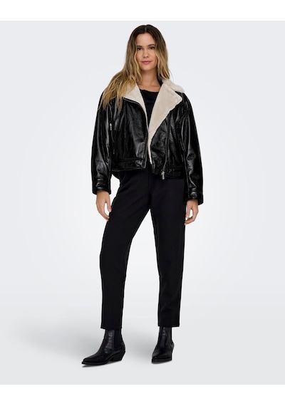 Only Onlanita Bonded Biker Otw Kadın Mont-27673 - Siyah