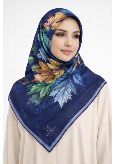 Soft Pamuk Eşarp-06109 Lacivert