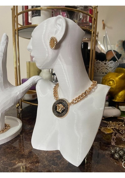 22 Cm Dekoratif Takı Organizer Manken Şık Makyaj Mücevher Kolye Tasarım Sergi Yüzük
