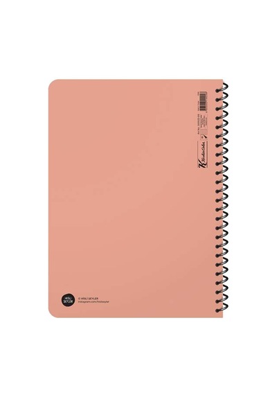 Keskin Color Hisli Şeyler Hepsi De Beni Bulur Orta Boy Çizgili Defter 124-Pembe