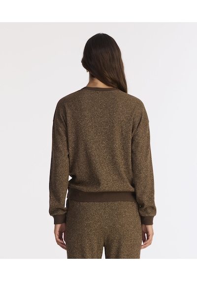 Yargıcı Regular Bisiklet Yaka Uzun Kol Sweatshirt 25kksw9019l 003 Kahverengi