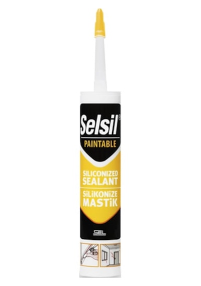 Selsil Silikonize Mastik - 500 GR Siyah
