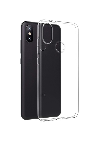 Xiaomi Redmi Note 6 Pro Kılıf Şeffaf Silikon Hibrit Case Renksiz