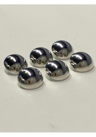 Kaban Trençkot Düğmesi Takımı Bombeli Gümüş 6 Lı Set 2,3 Cm 52771