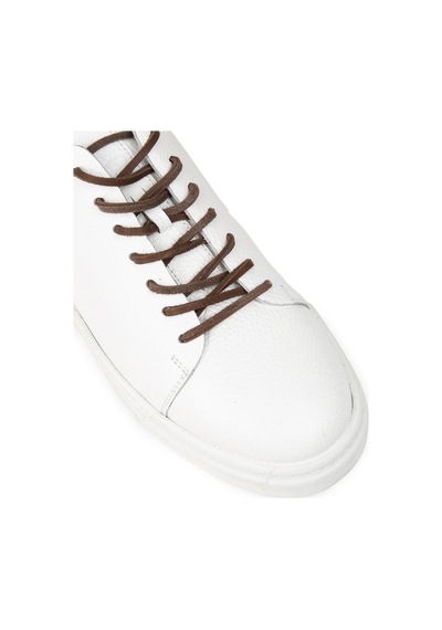 Deery Erkek Hakiki Deri Beyaz Sneaker Ayakkabı - 02004mbyzc01 Beyaz