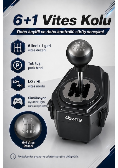 G990 270 Gaming Direksiyon Seti 6+1 Vitesli, 3 Pedallı, Titreşimli Yarış Simülasyonu