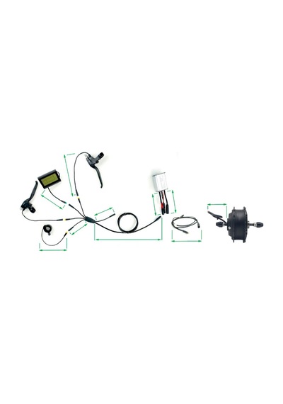 26Jant 48V 1000Watt Elektrikli Bisiklet Dönüşüm Seti