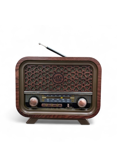 Rt-736a Nostaljik Ahşap Görünüm Radyo,eskitme Trend Nostalji Radyo