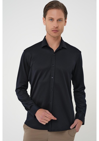 Efor G 1583 Slim Fit Lacivert Klasik Gömlek Lacivert Efor G 1583 Slim Fit Lacivert Klasik Gömlek Lacivert