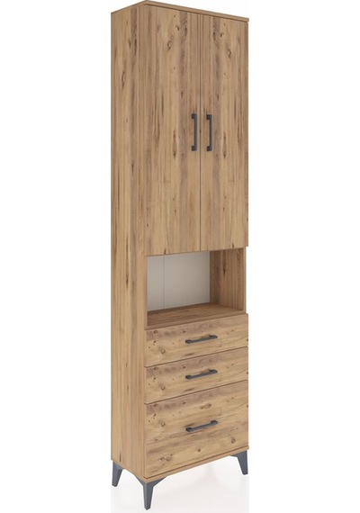 Arges Dolap 4 Raflı 3 Çekmeceli 2 Kapaklı 60x30x221 Çam-çam Çam Arges Dolap 4 Raflı 3 Çekmeceli 2 Kapaklı 60x30x221 Çam-çam Çam