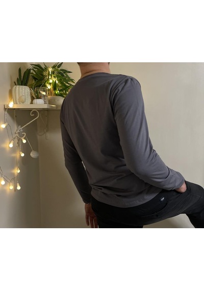Betimoda Erkek Slim Fit Dar Kesim Bisiklet Yaka Uzun Kol Pamuklu Tişört