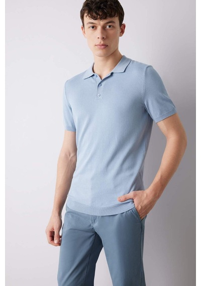 DeFacto Standart Fit Polo Yaka Kısa Kollu Triko Tişört E3241AX25SPBE571 DeFacto Standart Fit Polo Yaka Kısa Kollu Triko Tişört E3241AX25SPBE571