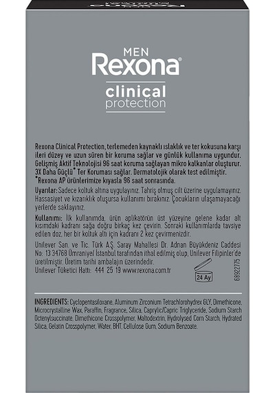Rexona Men Clinical Protection Erkek Stick Deodorant 45 Ml