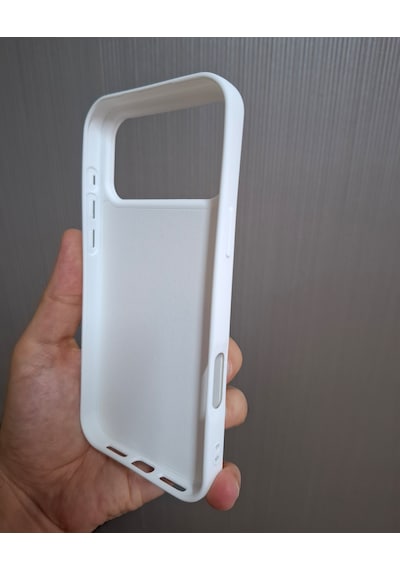 Apple Uyumlu iPhone 17 Pro Max Logolu İçi Kadife Silikon Lansman Kılıf Beyaz
