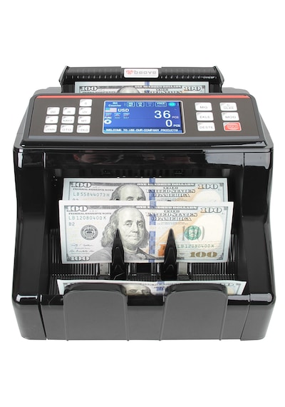 Baove GB8200S Karışık Para Sayma Makinesi - Sahte  Para Yakalama - TL, Euro, Usd + Müşteri Ekranı