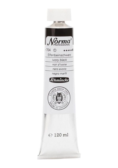 Schmincke Norma Profesyonel Yağlı Boya 120 ML 704 İvory Black