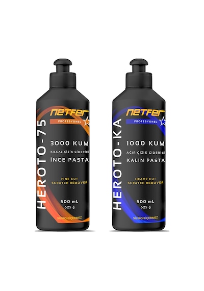 Netfer 2'li İnce Kalın Pasta Set - 2x500 Ml