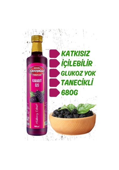 Doğal Ve Katkısız Karadut Özü 680g
