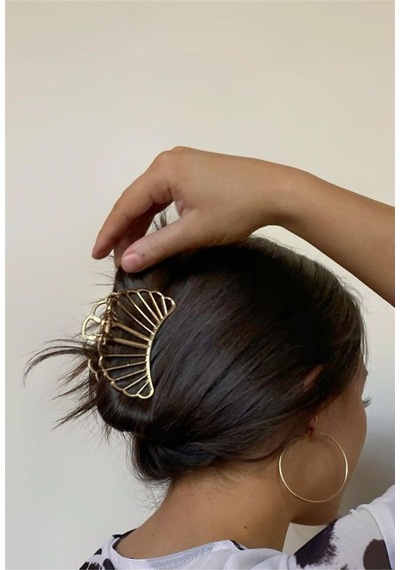 So-much Kadın Gold Mandal Metal Toka Istiridye Şeklinde-4 Gold Geometrik - 105658637 Gold Geometrik - 105658637 Gold Geometrik