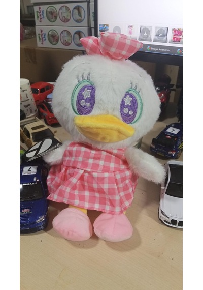 Oyuncak Peluş Sevimli Uyku Arkadaşı Pembe Elbiseli Ördek 25 Cm