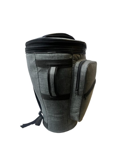 Darbuka Kılıfı Gri Keten Soft Case Profesyonel Kalın Çanta