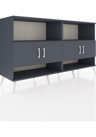 Hyperion Konsol 4 Raflı 4 Kapaklı 176x44x99 Antrasit-antrasit Antrasit-antrasit Hyperion Konsol 4 Raflı 4 Kapaklı 176x44x99 Antrasit-antrasit Antrasit-antrasit