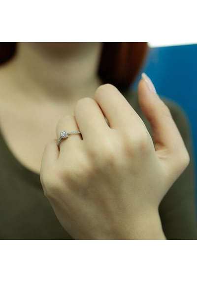 Lova Toplam 0,30 Karat Pırlanta Tektaş Yüzük - 1020161