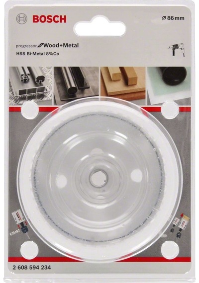 Bosch Metal ve Ahşap 86 mm Hss Bi-Metal %8 Kobaltlı Delik Testeresi BOS