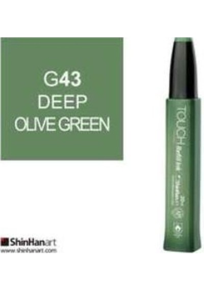 Touch Twin Marker Refill Ink 20Ml G43 Deep Olive Green