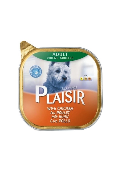 Plaısır Tavuklu Pate Konserve Yetişkin Köpek Maması 150 G