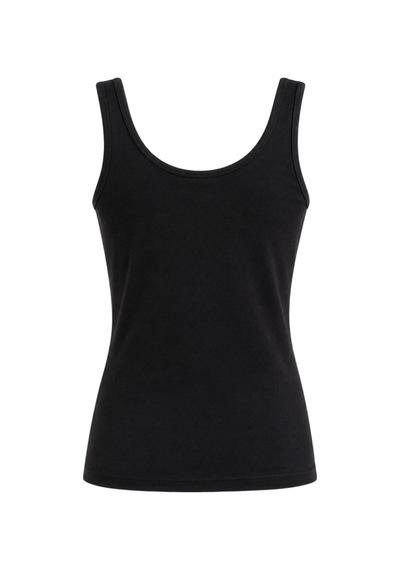 Vadon 1008 Kadın Pamuklu U Yaka Askılı Yumuşak Dokulu Basic Kolsuz Atlet Body Siyah