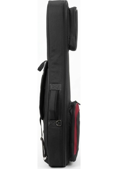 Profesyonel Kalın Klasik Gitar Kılıfı-çantası - Siyah - Kırmızı 1900 Denye Lüx Kumaş - %100 Su Geçirmez