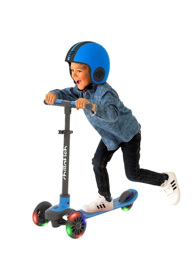 Chillafish Scotti Glow 3 Tekerlekli Işıklı Scooter - Navy Açık Mavi