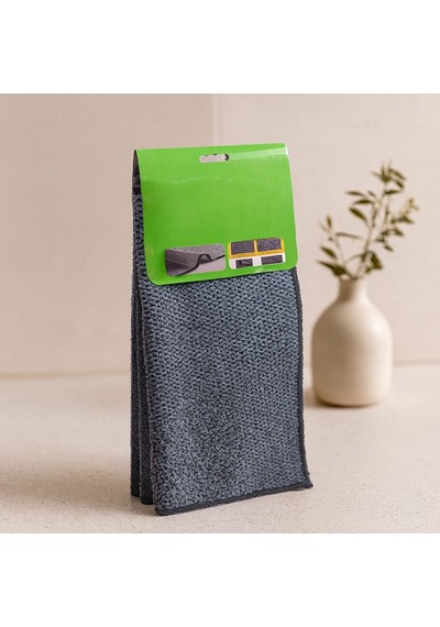 Çift Taraflı Mikrofiber &amp Tel Bez 4'lü 30x30 Cm - Zor Kir İçin Diğer