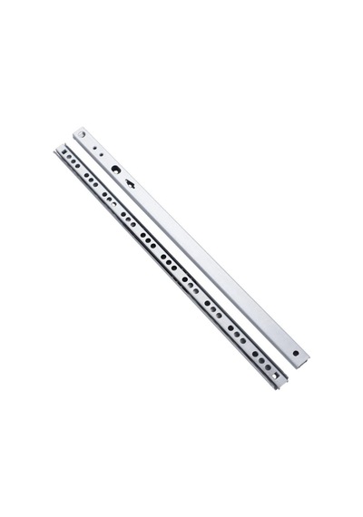 Teleskobik 17mm Çekmece Rayı Gömme Bilyeli İnce Ray 17mm 34,2cm 2 Takım Krom Çok Renkli