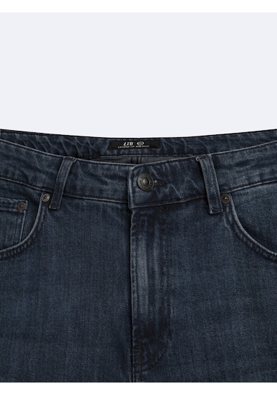 LTB Renar L Tapered Slim Orta Bel Mid Indigo Jean Pantolon Mavi