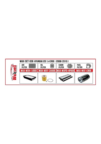 Hyundaı İ20 1.4 Crdi Filtre Bakım Seti 2008-2015