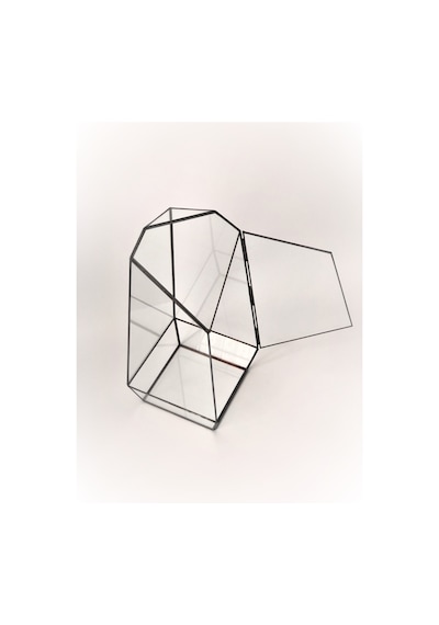 Dekoratif Cam Fanus - Geometrik Cam Fanus - Teraryum Cam Fanus (485930798)