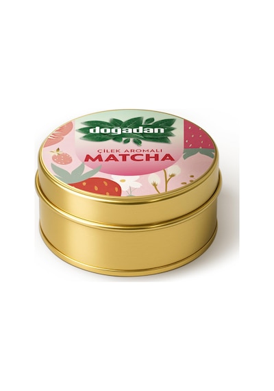 Doğadan Çilek Aromalı Matcha Yeşil Çay Tozu 25 G