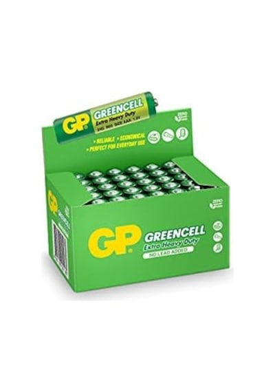 Gp24g Greencell R03/1212/aaa İnce Pil, 1.5 Volt, 40'lı Kutu, Yeşil/sarı/beyaz