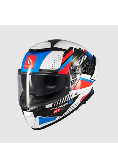 Mt Thunder 4 Luminence A7 Kask Şeffaf Vizörlü Çok Renkli